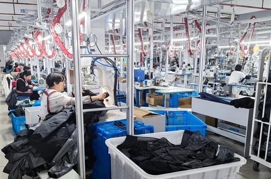 Cutting room for shell jackets